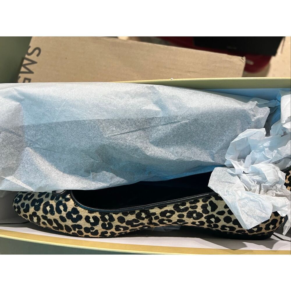 MICHAEL Michael Kors NWT Designer Nori Slip-On Calf-Hair Ballet Flats Leopard Si - Picture 4 of 5